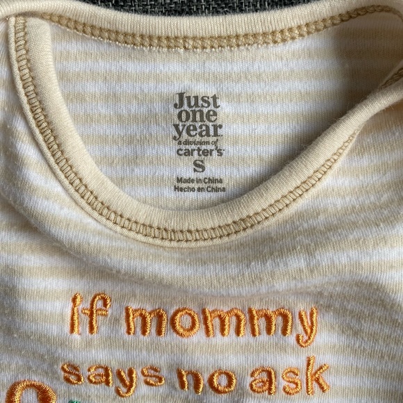 “If mommy says no ask Grandma” onesie bodysuit - Picture 3 of 4